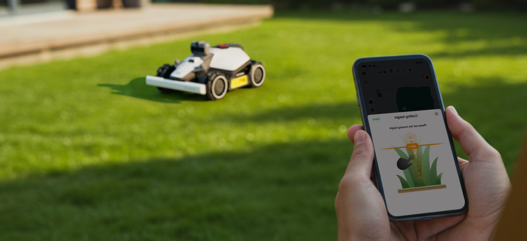 luba 2 AWD controlled by mammotion app