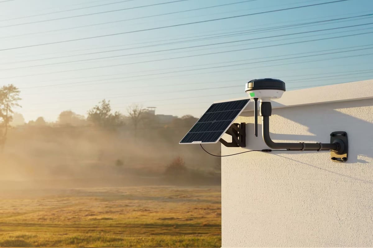 Mammotion robot lawn mower RTK station and solar panel