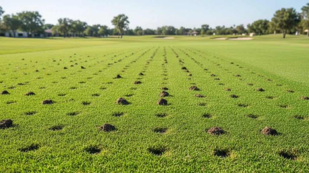aerated lawn