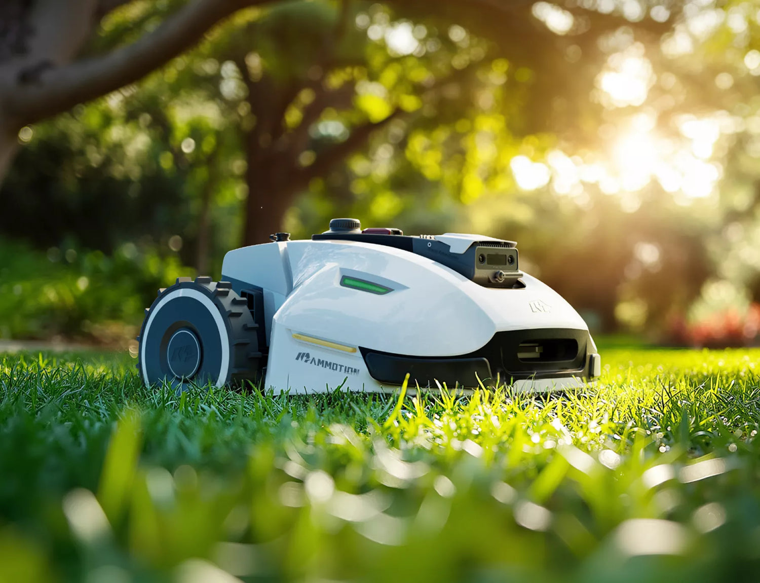 mammotion YUKA robotic mower mowing