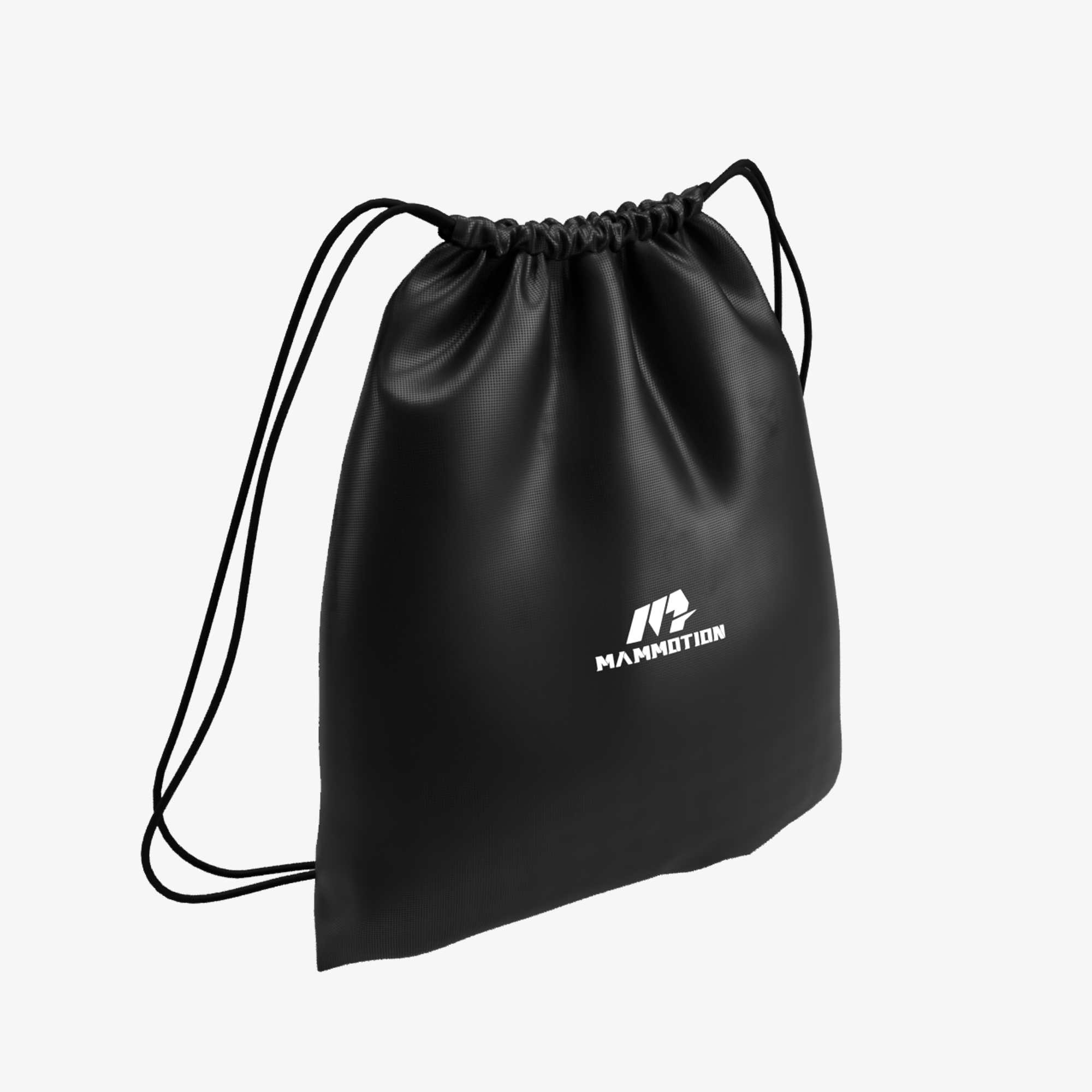 Mammotion black drawstring bag featuring the Mammotion logo