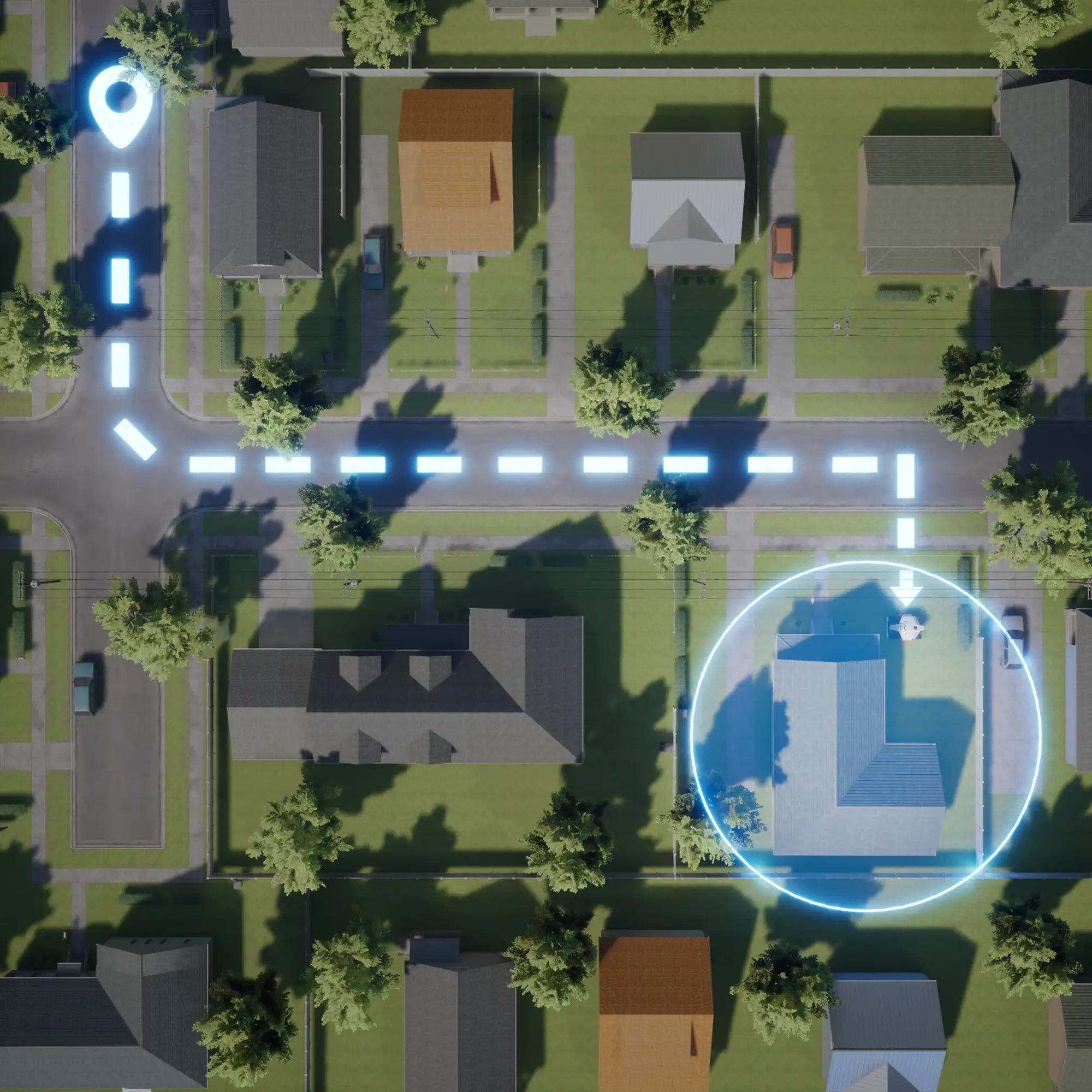 Mammotion 4G remote monitor showing robot lawn mower real-time location through the mobile app