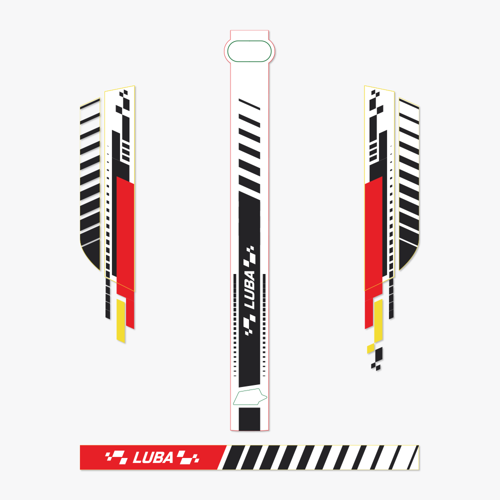 Mammotion LUBA 1 AWD series robot lawnmower fomular car sticker