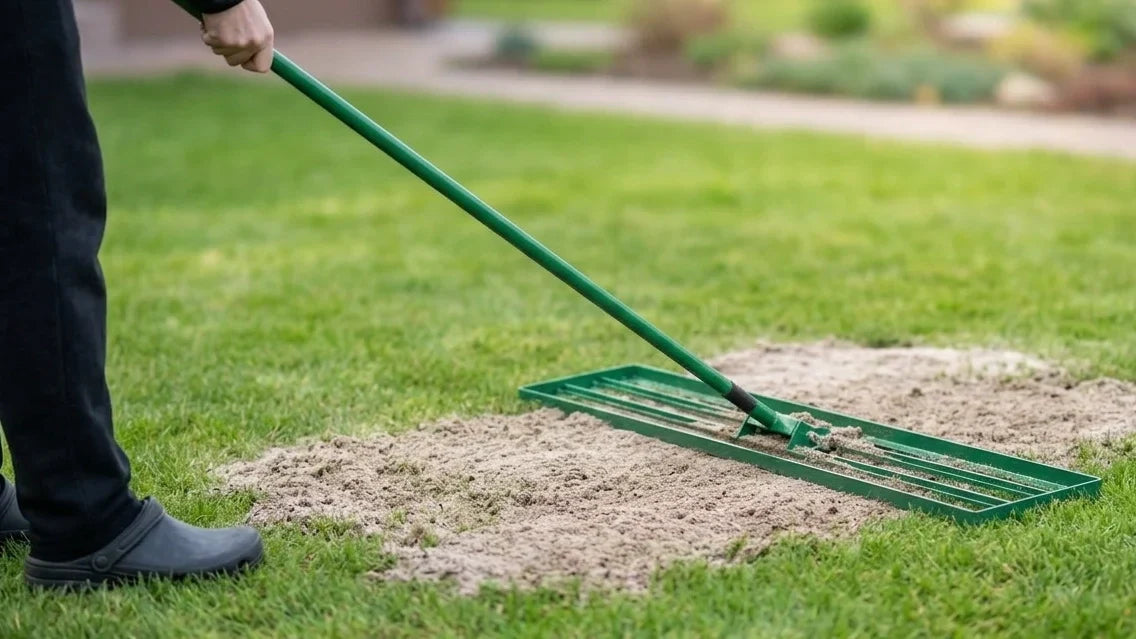 Levelling lawn