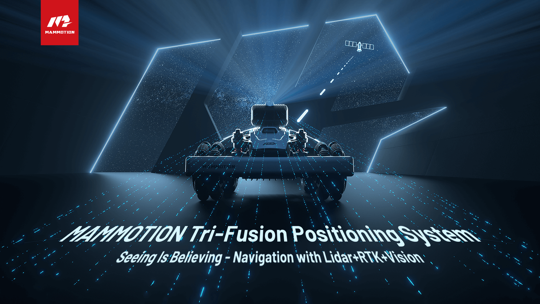 Mammotion robot lawnmower tri-fusion positioning system