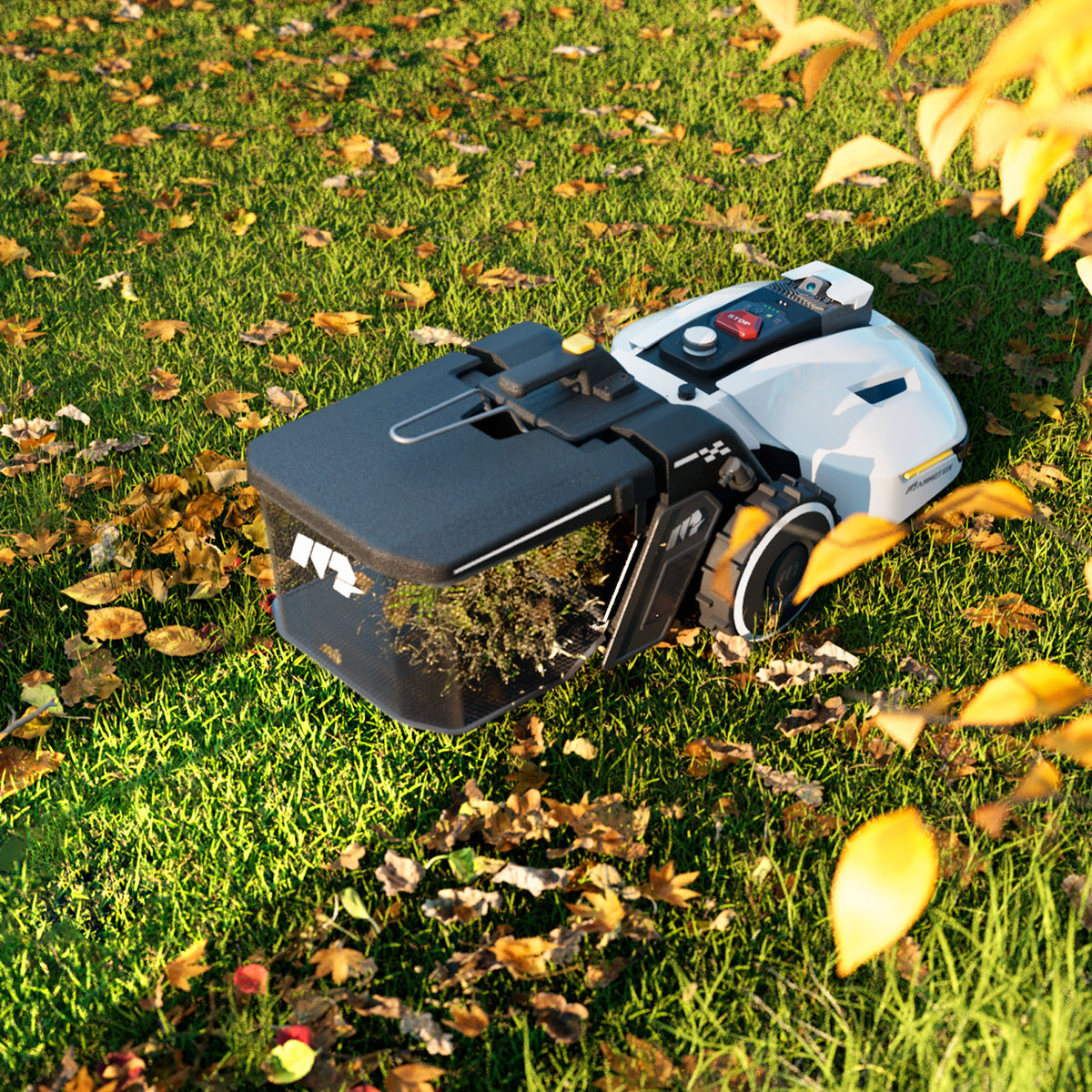 First Robot Lawn Mower with self-emptying Sweeper | YUKA 1500