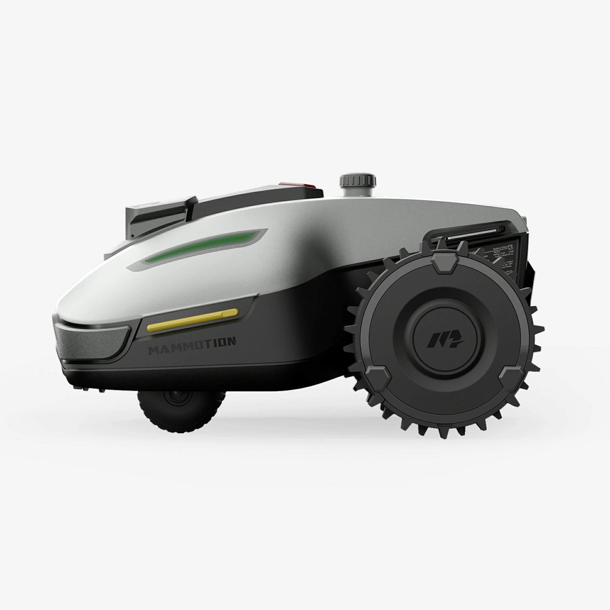 yuka mini robot lawn mower front view grey 2