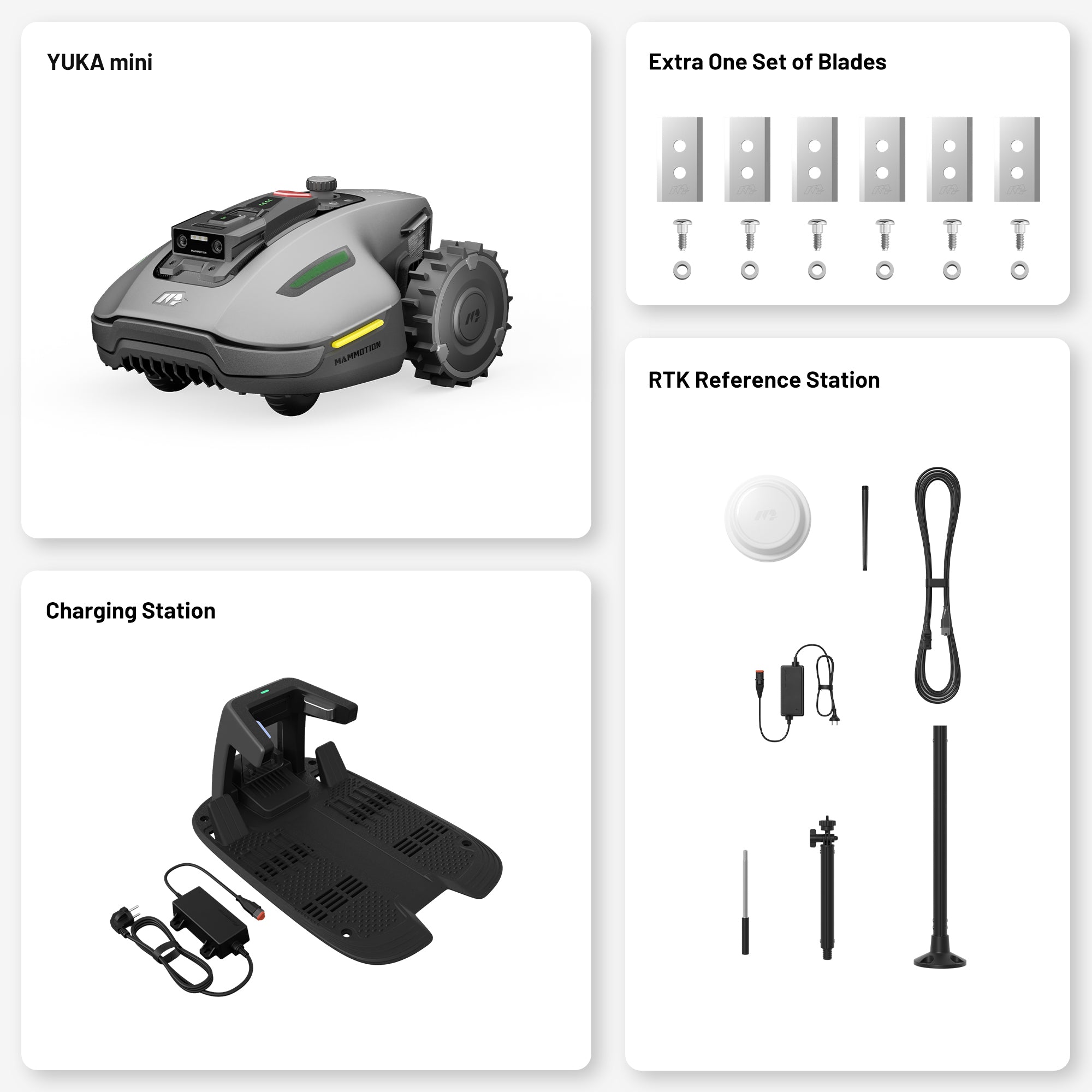 yuka mini robot lawn mower product list